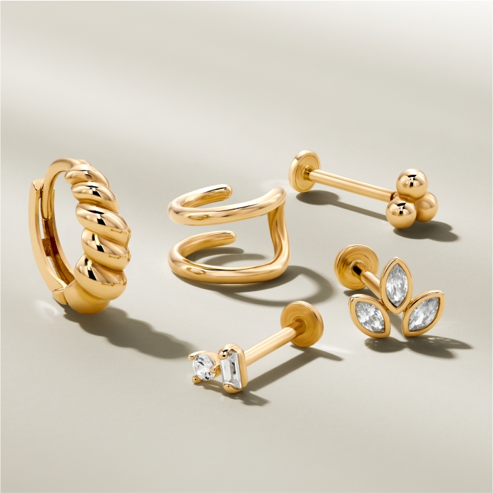 ◆STONEHENgE◆ DAL 14K Earrings SA24B93T StoneHenge DAL 14K Earrings SA24A62T Cubic Zirconia 14K Rose